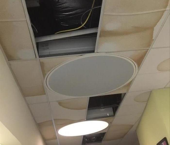 Water Damaged ceiling at Commercial Office Building in Northwest Yonkers, NY